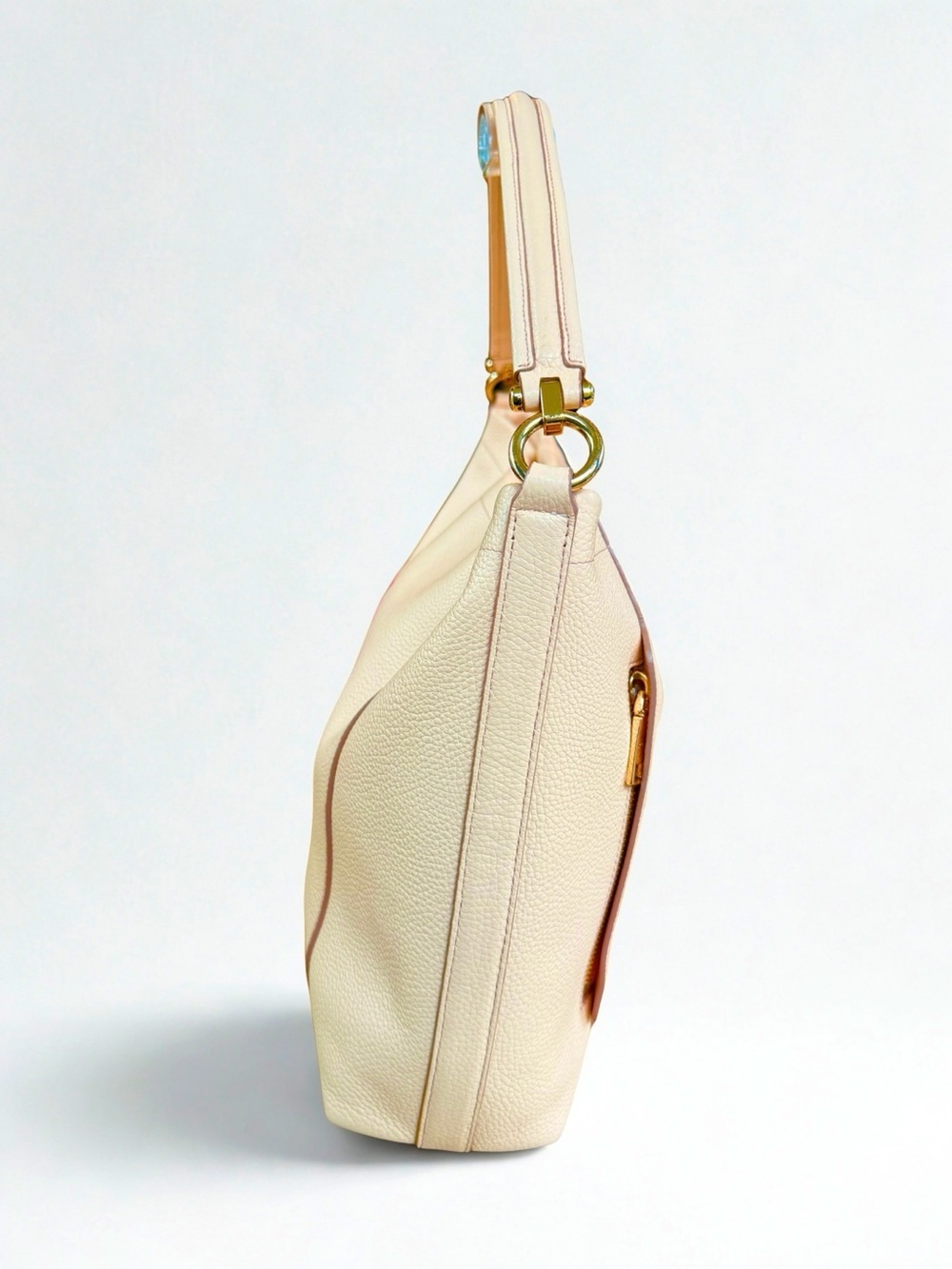 Coach Blush Pink Pebble Leather Hobo 2-way Shoulder Bag- Very Good Condition - Picture 5 of 9
